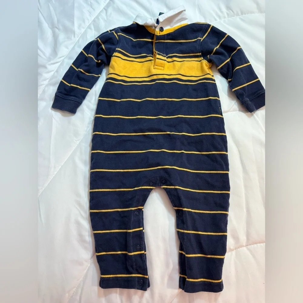 Set of 2 OshKosh B'gosh Kids one piece pants and long sleeve collared outfits
